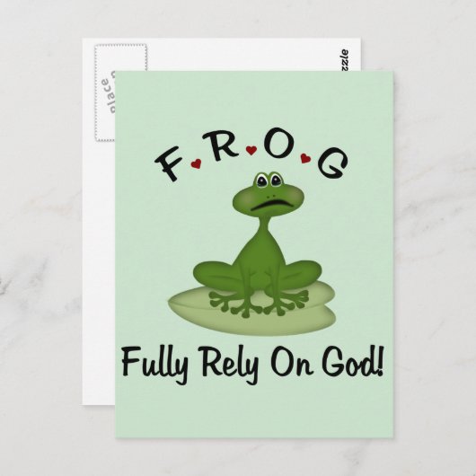 Volle Verlass auf Gott Postkarte (Vorne/Hinten)