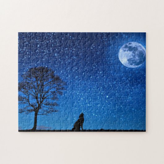 Volle Wolf Moon Puzzle (Horizontal)