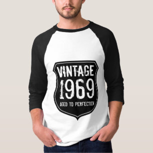 Vollendung 1969  Dunkelgraues Vintages Shirt