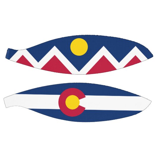 Voller Basketball mit Flagge von Denver City, USA (Panele)