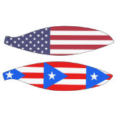 Voller Basketball mit Flagge von Puerto Rico, USA (Panele)