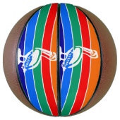 Voller Basketball mit Flagge von St. Petersburg (Vertikal)