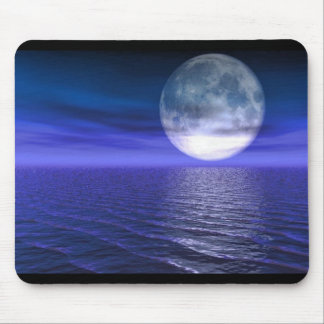 Voller blauer Mond Mousepad