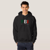 Voller Blooded italienischer schwarzer Hoodie (Vorne ganz)