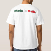 Voller Blooded italienischer weißer doppelter Text T-Shirt (Rückseite)