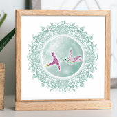 Voller Blume Moon | May Moon Illustration Poster