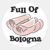 voller Bologna Runder Aufkleber (Vorderseite)