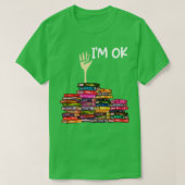 voller Bücher im Ok Long Sleeve T-Shirt (Design vorne)