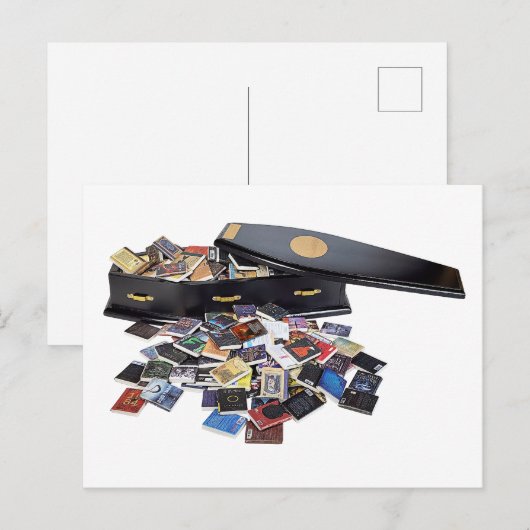 voller Bücher Postkarte (Vorne/Hinten)