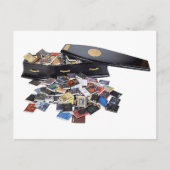 voller Bücher Postkarte (Vorderseite)