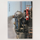 Voller Dampf, Vintager Zug, personalisiert Puzzle (Vertikal)