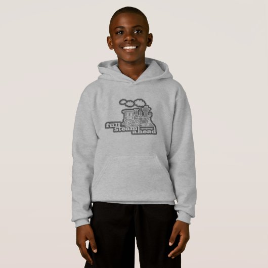 Voller Dampf vor Ort trainieren Kinder Sweatshirt (Vorne ganz)