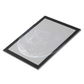 Voller Erde, die die Lichter Asiens in der Nacht z Notizblock (angewinkelt)