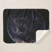 Voller Erde, die die Lichter Asiens in der Nacht z Sherpadecke (Vorderseite (Horizontal))