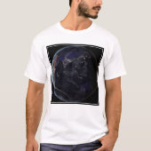 Voller Erde, die die Lichter Asiens in der Nacht z T-Shirt (Vorderseite)