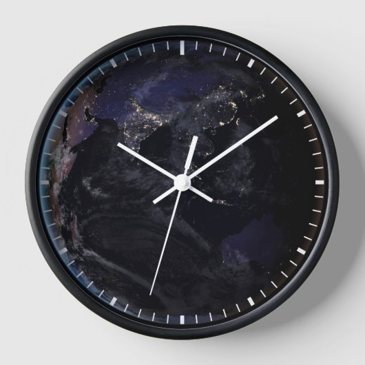 Voller Erde, die die Lichter Asiens in der Nacht z Uhr (Vorderseite)