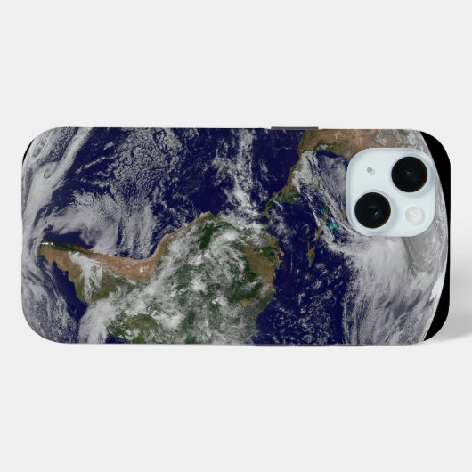 Voller Erde mit einem mächtigen Wintersturm. Case-Mate iPhone Hülle (Rückseite (Horizontal))