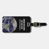 Voller Erde mit einem mächtigen Wintersturm. Gepäckanhänger (Vorderseite horizontal)