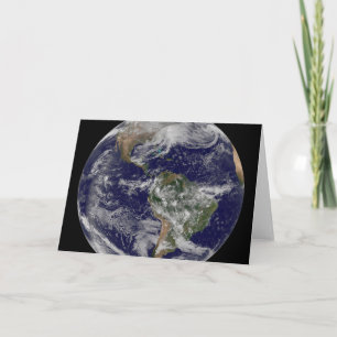 Voller Erde mit einem mächtigen Wintersturm. Karte