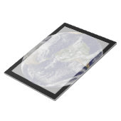 Voller Erde mit einem mächtigen Wintersturm. Notizblock (angewinkelt)