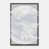 Voller Erde mit einem mächtigen Wintersturm. Post-it Klebezettel (Vorderseite)