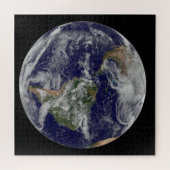 Voller Erde mit einem mächtigen Wintersturm. Puzzle (Horizontal)