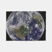 Voller Erde mit Hurrikan Irene an der Ostküste. Fleecedecke (Vorderseite (Horizontal))