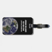 Voller Erde mit Hurrikan Irene an der Ostküste. Gepäckanhänger (Rückseite horizontal)