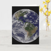 Voller Erde mit Hurrikan Irene an der Ostküste. Karte (Gelbe Blume)