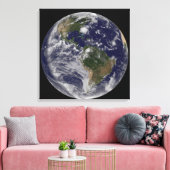 Voller Erde mit Hurrikan Irene an der Ostküste. Leinwanddruck (Insitu (Wohnzimmer))