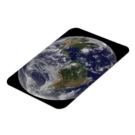 Voller Erde mit Hurrikan Irene an der Ostküste. Magnet (Linke Seite)