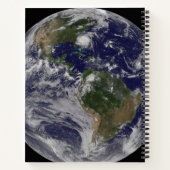 Voller Erde mit Hurrikan Irene an der Ostküste. Notizblock (Rückseite)