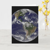 Voller Erde mit Hurrikan Irene über den Bahamas. Karte (Gelbe Blume)