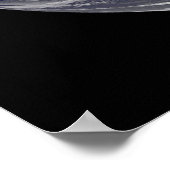 Voller Erde mit Hurrikan Irene über den Bahamas. Poster (Ecke)