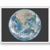 Voller Erde mit Nordamerika und Mexiko. Aufkleber (Vorderseite)