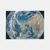 Voller Erde mit Nordamerika und Mexiko. Fleecedecke (Vorderseite (Horizontal))