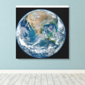 Voller Erde mit Nordamerika und Mexiko. Leinwanddruck (Insitu (Holzboden))