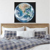 Voller Erde mit Nordamerika und Mexiko. Leinwanddruck (Insitu (Schlafzimmer))