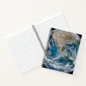 Voller Erde mit Nordamerika und Mexiko. Notizblock (Innenseite)