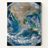 Voller Erde mit Nordamerika und Mexiko. Notizblock (Rückseite)