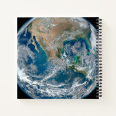 Voller Erde mit Nordamerika und Mexiko. Notizblock (Rückseite)