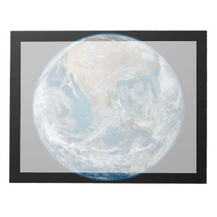 Voller Erde mit Nordamerika und Mexiko. Notizblock