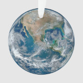 Voller Erde mit Nordamerika und Mexiko. Ornament (Vorderseite)