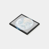 Voller Erde mit Nordamerika und Mexiko. Post-it Klebezettel (angewinkelt)