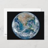 Voller Erde mit Nordamerika und Mexiko. Postkarte (Vorne/Hinten)