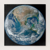 Voller Erde mit Nordamerika und Mexiko. Puzzle (Vertikal)