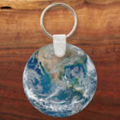 Voller Erde mit Nordamerika und Mexiko. Schlüsselanhänger (Rückseite)