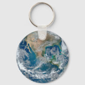 Voller Erde mit Nordamerika und Mexiko. Schlüsselanhänger (Rückseite)