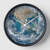 Voller Erde mit Nordamerika und Mexiko. Uhr (Vorderseite)