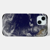 Voller Erde mit verschiedenen tropischen Stürmen. Case-Mate iPhone Hülle (Rückseite (Horizontal))